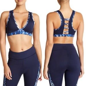 Splendid Lattice Sports Blue Bra